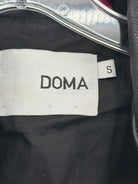 Pre-Owned Doma Black Size Small Faux Leather Zip Up Jacket | True Fashionistas.