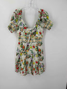 Pre-Owned Alice + Olivia White Size 4 Floral Short Short Sleeve Dress | True Fashionistas.