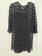 Pre-Owned Milly Black Size 4 Lace Short Long Sleeve Dress | True Fashionistas.