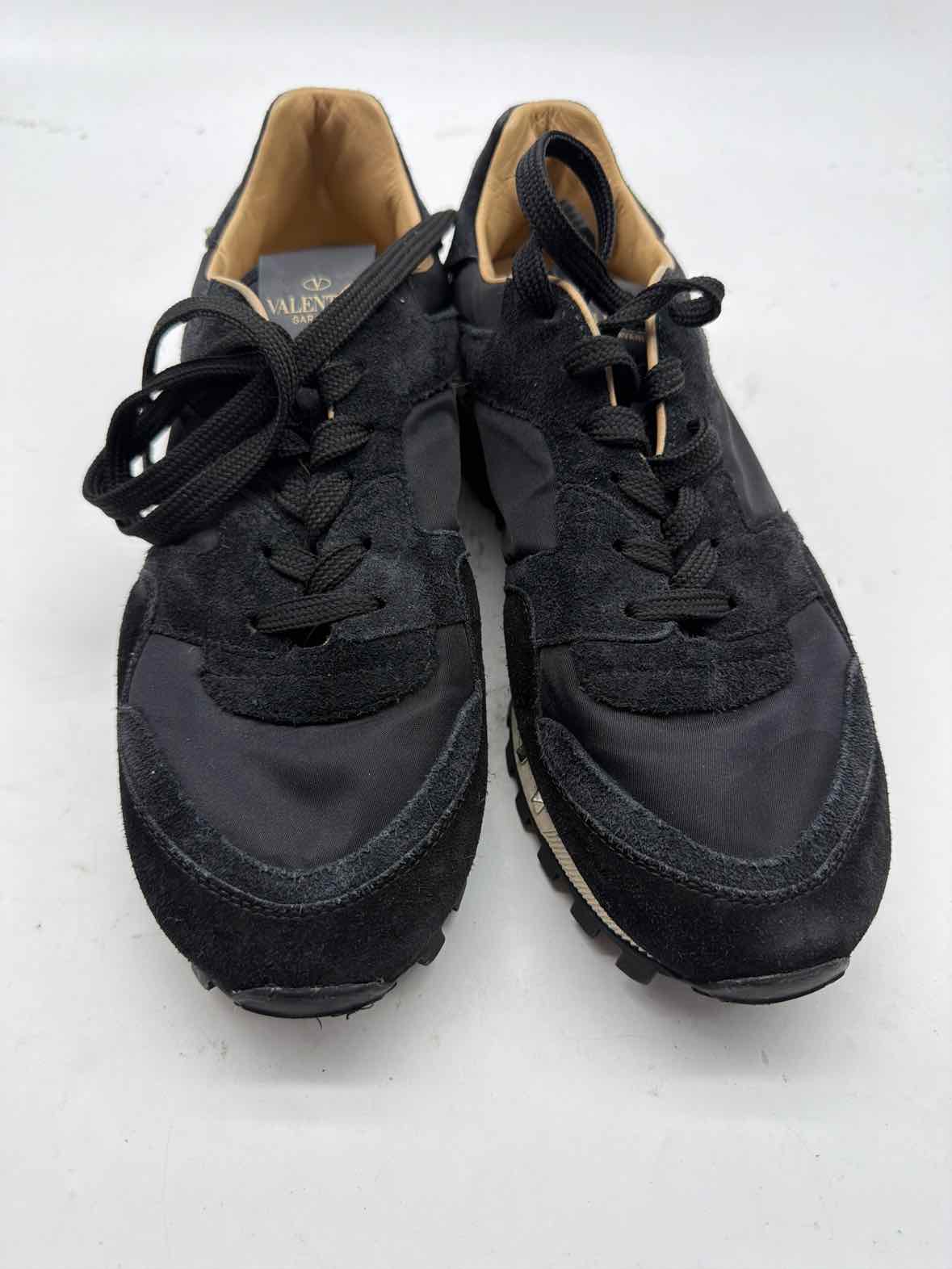 Pre-Owned Valentino Black Size 10 Fashion Sneaker Athletic Shoes | True Fashionistas.