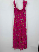 Pre-Owned Saloni Pink Size 8 Midi Sleeveless Dress | True Fashionistas.