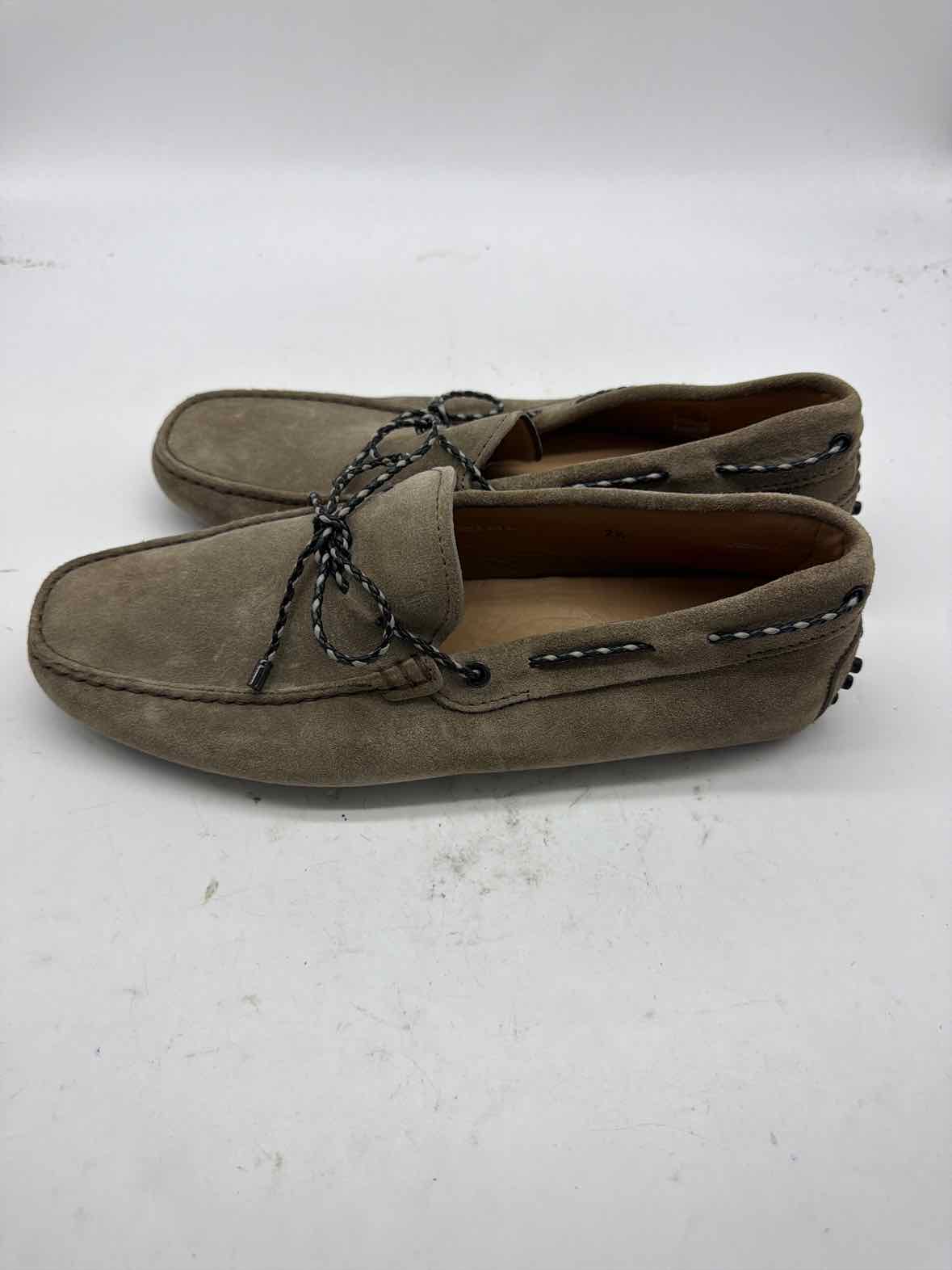 Pre-Owned Tod's Tan 8 Lace Up Men's Slip On | True Fashionistas.
