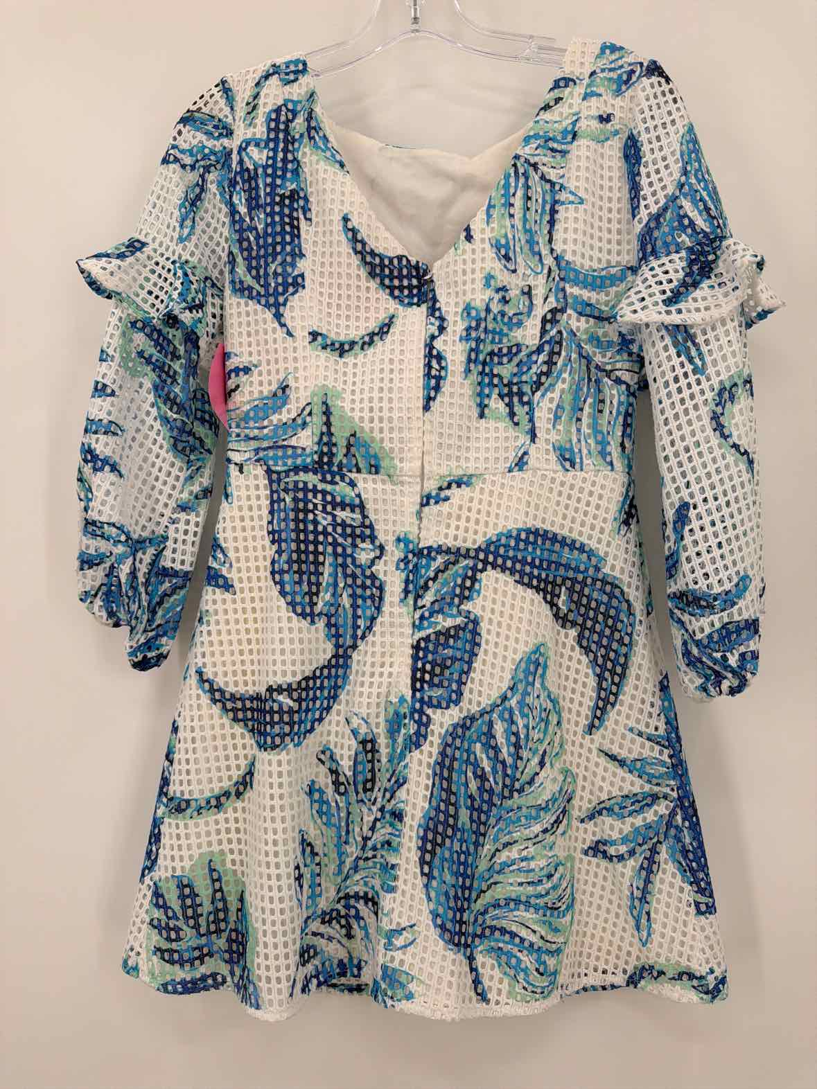 Pre-Owned Lilly Pulitzer White Size 2 Lace Short Long Sleeve Dress | True Fashionistas.