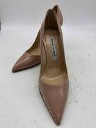 Pre-Owned Manolo Blahnik Tan Size 35.5 Pump Heels | True Fashionistas.