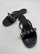 Pre-Owned Valentino Black Size 37 Jelly Thong Sandals | True Fashionistas.