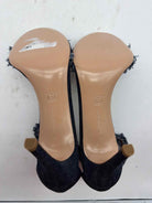 Pre-Owned Gianvito Rossi Blue Size 9 Denim Ankle Strap Heels | True Fashionistas.