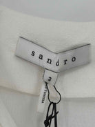 Pre-Owned Sandro Ivory Size 3/8 Short Sleeveless Dress | True Fashionistas.