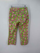 Pre-Owned Lilly Pulitzer Green Size 2 Vintage Printed Pants | True Fashionistas.