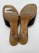 Pre-Owned Chanel Black Size 8.5 Mule Heels | True Fashionistas.