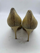 Pre-Owned Miu Miu Tan Size 11 Peep Toe Heels | True Fashionistas.
