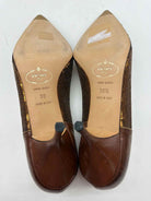 Pre-Owned Prada Gold Size 38.5 Sequin Pump Heels | True Fashionistas.