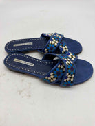 Pre-Owned Manolo Blahnik Blue Size 36 Mule Sandals | True Fashionistas.