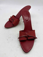Pre-Owned Gucci Red Size 8 Mule Heels | True Fashionistas.
