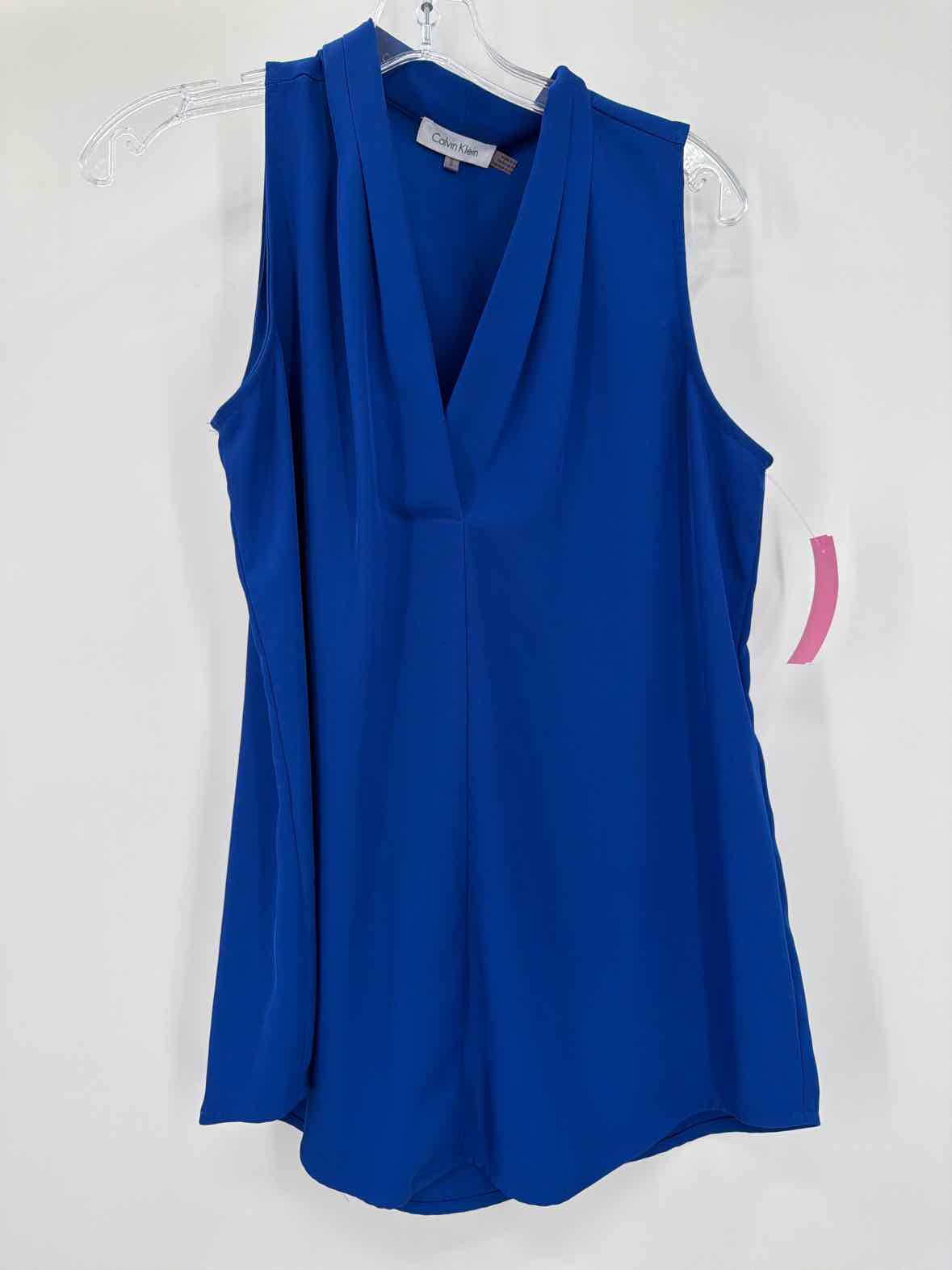 Pre-Owned Calvin Klein Blue Size Medium Tank Top | True Fashionistas.