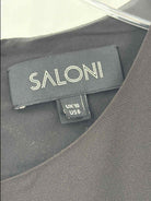 Pre-Owned Saloni Black Size 6 Long Long Sleeve Dress | True Fashionistas.