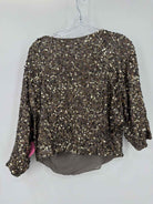 Pre-Owned Vince Grey Size XS Sequin Blouse | True Fashionistas.