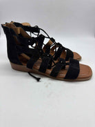 Pre-Owned Crown Vintage Black Size 8.5 Caged Sandals | True Fashionistas.