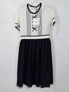 Pre-Owned Giorgio Grati White Size 44 Short Short Sleeve Dress | True Fashionistas.