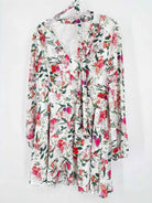 Pre-Owned Ted Baker White Size 3/10 Short Long Sleeve Dress | True Fashionistas.