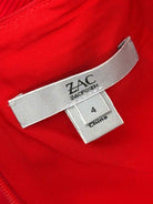 Pre-Owned Zac Posen Red Size 4 Short Sleeveless Dress | True Fashionistas.