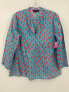 Pre-Owned Liza Byrd Blue Size Small Tunic Blouse | True Fashionistas.