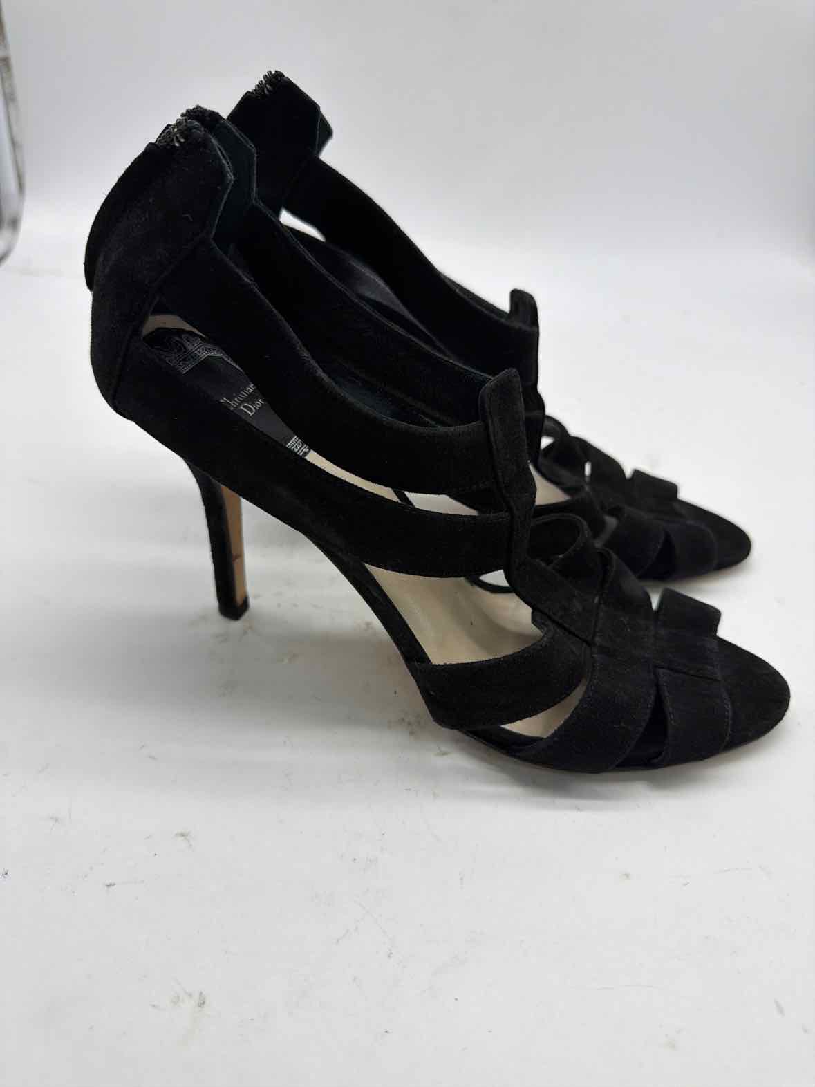 Pre-Owned Christian Dior Black Size 38 Strappy Heels | True Fashionistas.