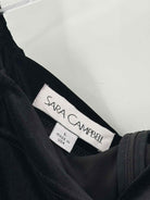 Pre-Owned Sara Campbell Black Size Large Velvet Short Long Sleeve Dress | True Fashionistas.