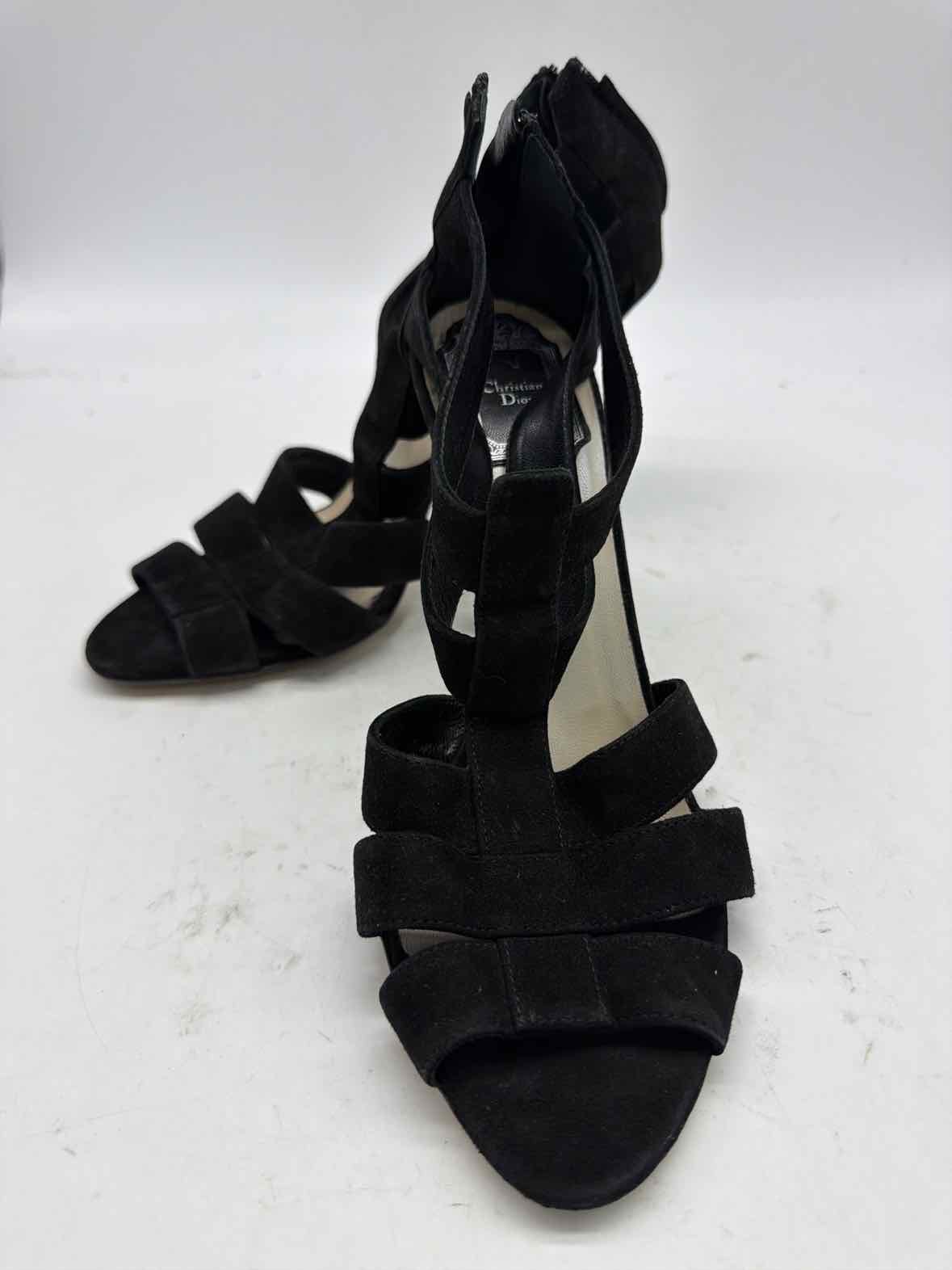 Pre-Owned Christian Dior Black Size 38 Strappy Heels | True Fashionistas.