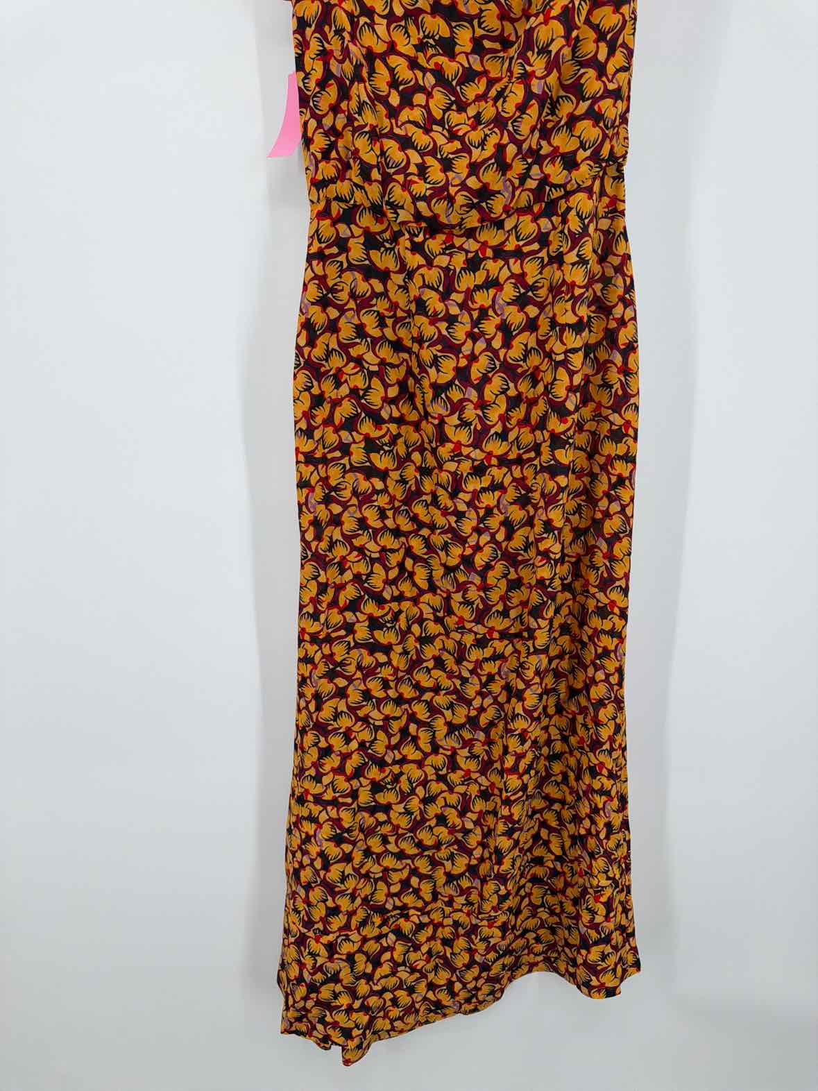 Pre-Owned Saloni Yellow Size 2 Long Sleeveless Dress | True Fashionistas.
