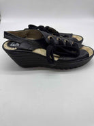 Pre-Owned Fly London Black Size 40 Wedge Heels | True Fashionistas.