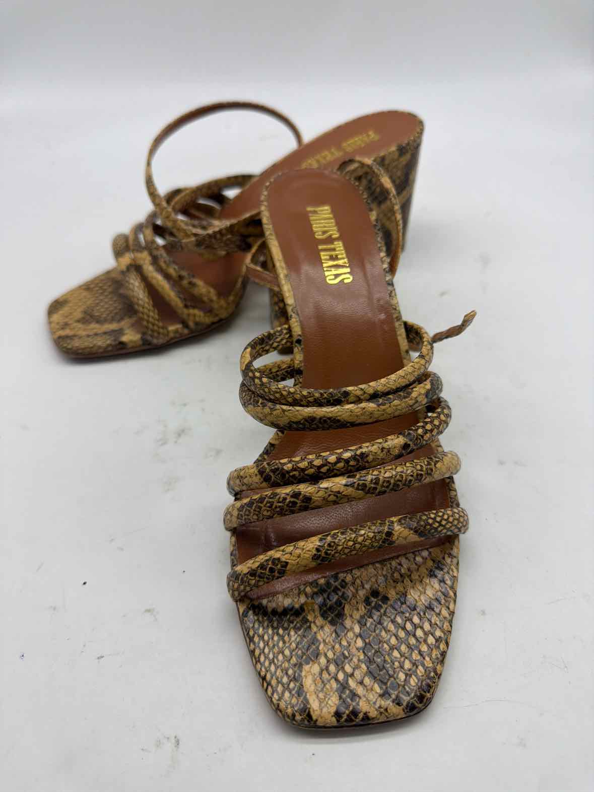 Pre-Owned Paris Texas Tan Size 7 Block Heel Heels | True Fashionistas.