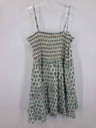 Pre-Owned Oliphant Green Size Large Short Sleeveless Dress | True Fashionistas.