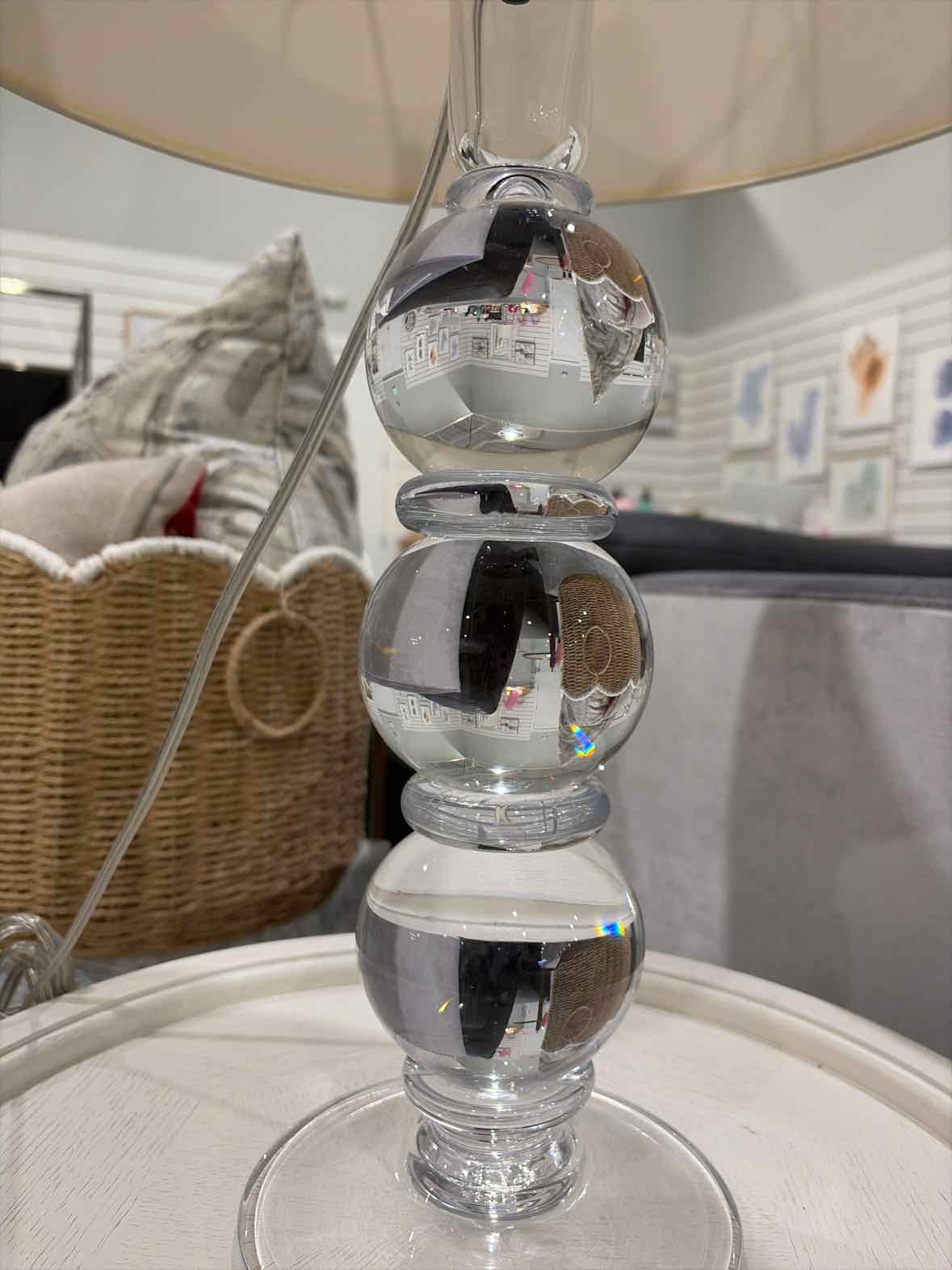 Clear Crystal Hand Blown Table Lamp | True Fashionistas.