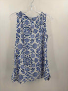 Pre-Owned Sunsets & Sweet Tea Blue Size Small Printed Tank Top | True Fashionistas.