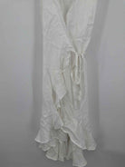 Pre-Owned Tommy Bahama White Size 8 Wrap Short Sleeveless Dress | True Fashionistas.