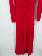 Pre-Owned Farm Rio Red Size Small Long Long Sleeve Dress | True Fashionistas.