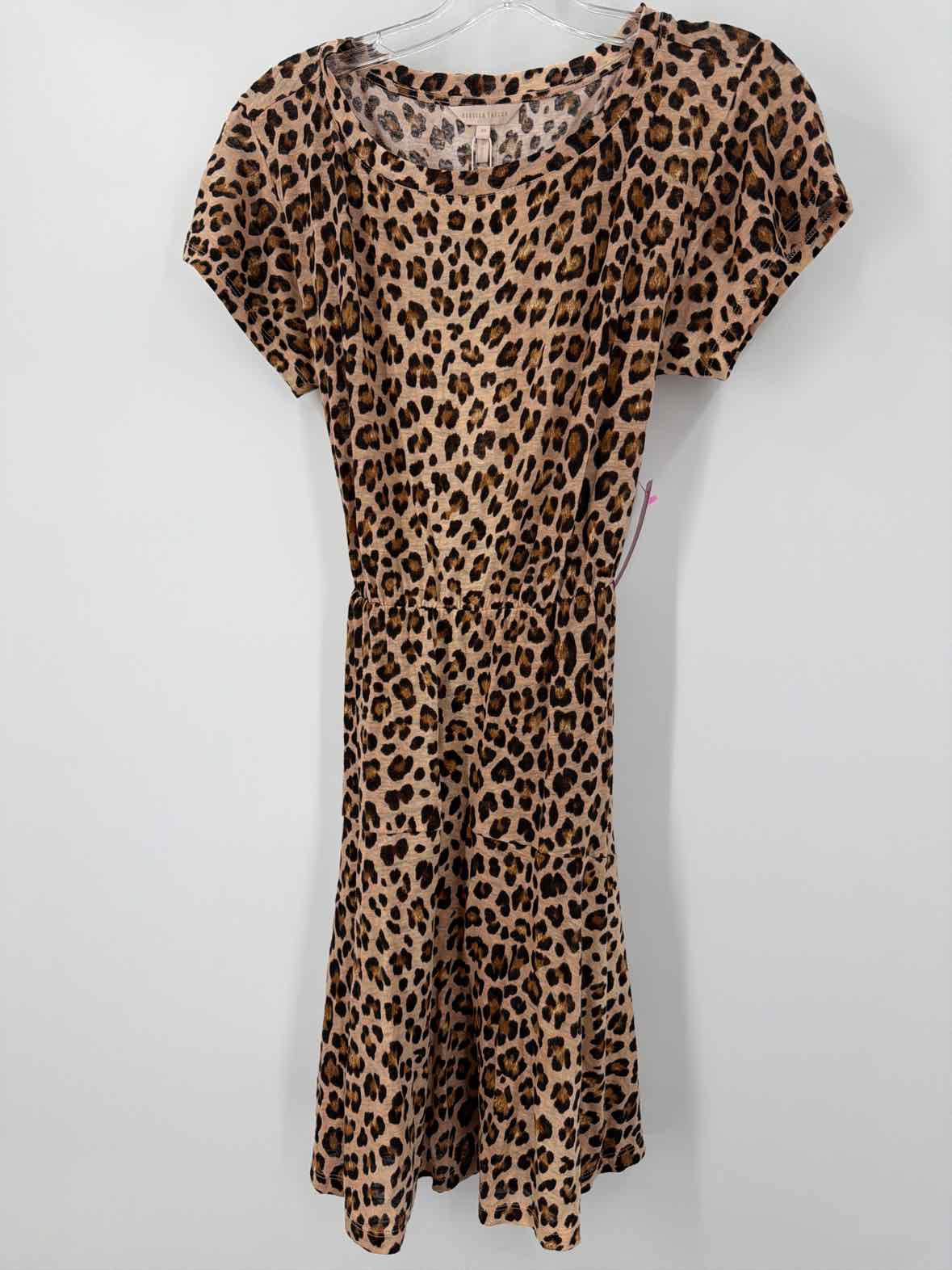 Pre-Owned Rebecca Taylor Tan Size XS Leopard Short Short Sleeve Dress | True Fashionistas.