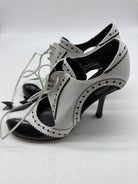 Pre-Owned Christian Dior White Size 5.5 Caged Heels | True Fashionistas.