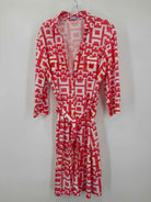 Pre-Owned J Mclaughlin Pink Size XL Short Long Sleeve Dress | True Fashionistas.
