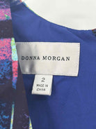 Pre-Owned Donna Morgan Blue Size 2 Short Sleeveless Dress | True Fashionistas.