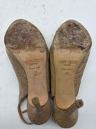 Pre-Owned Jimmy Choo Tan Size 6 Slingback Heels | True Fashionistas.
