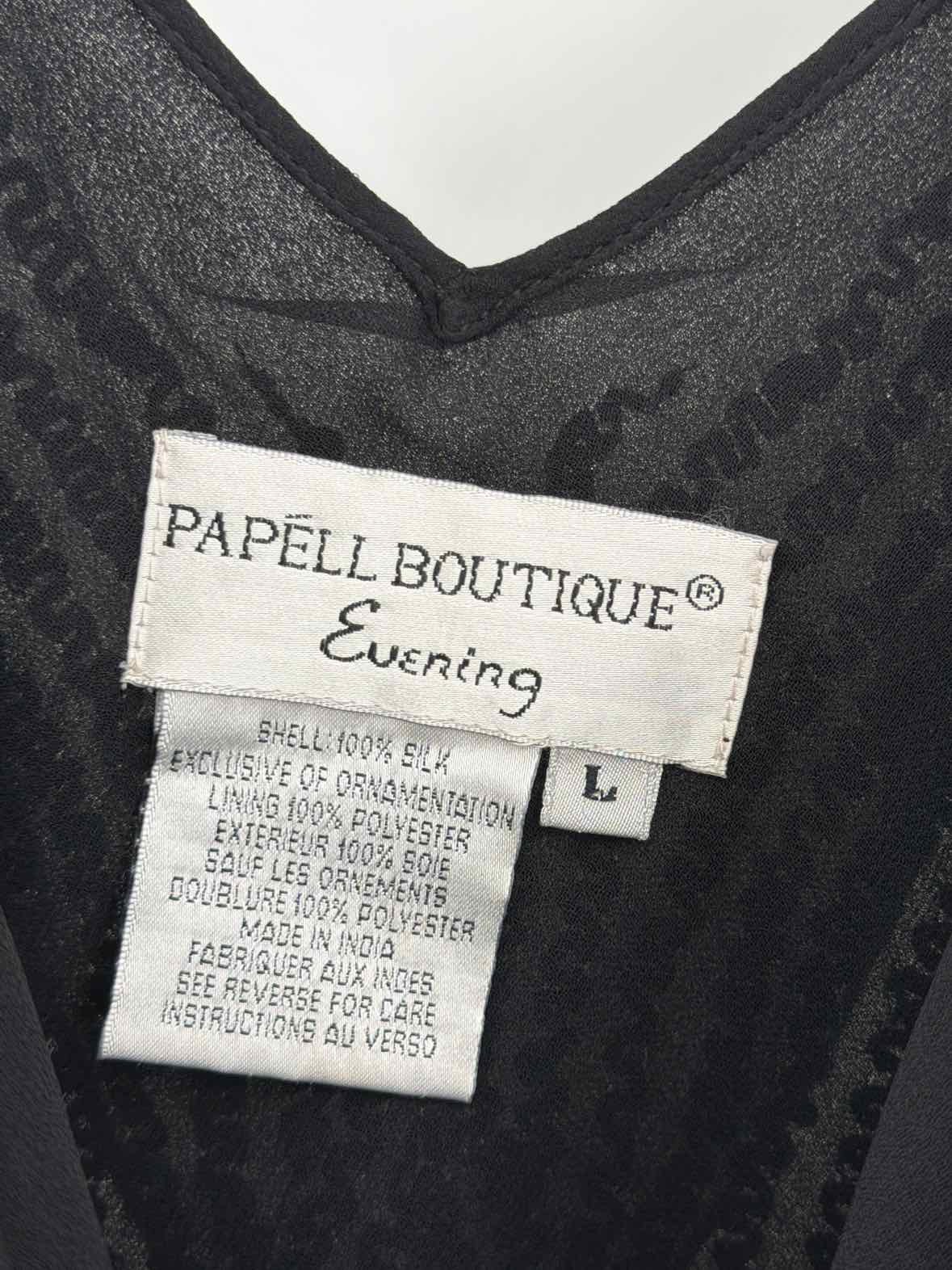 Pre-Owned Papell Black Size Large Beaded Tank Top | True Fashionistas.