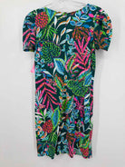 Pre-Owned Lilly Pulitzer Green Size XS Short Short Sleeve Dress | True Fashionistas.