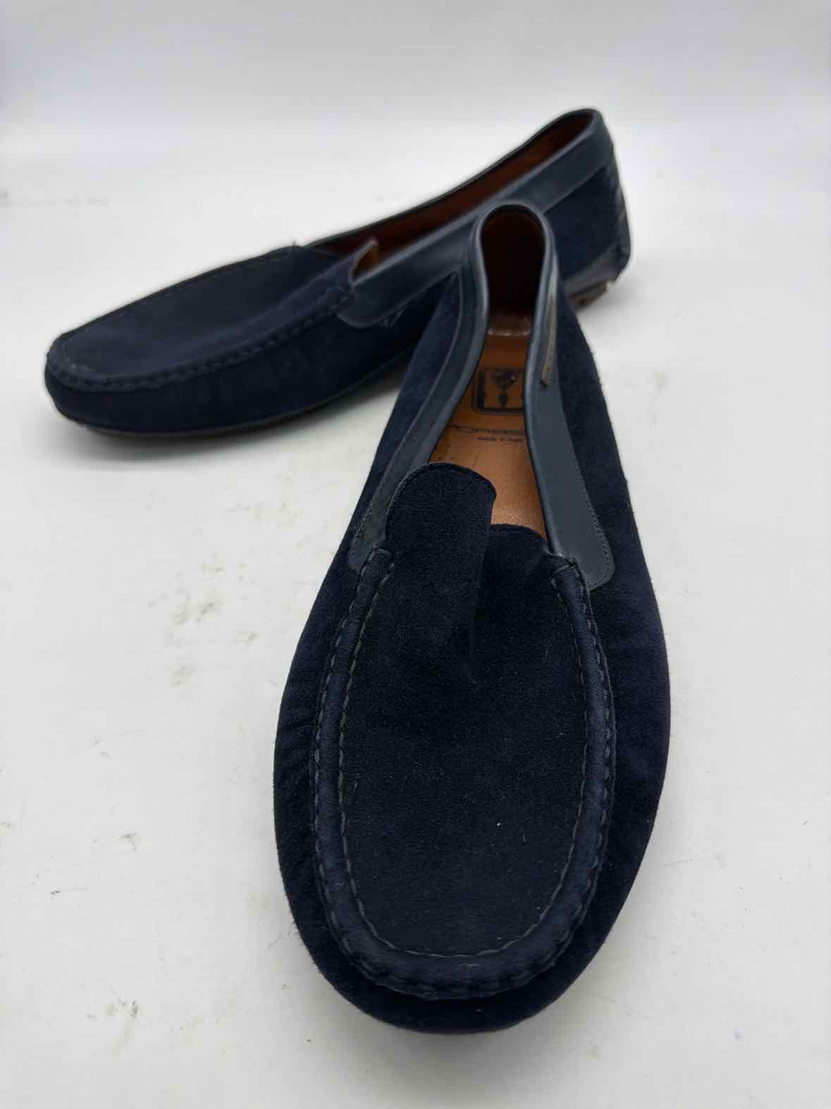 Pre-Owned Moreschi Navy 8.5 Slip On Men's Dress Shoes | True Fashionistas.