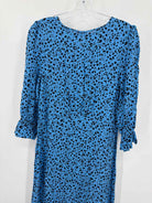 Pre-Owned Nobody's Child Blue Size 8 Long Long Sleeve Dress | True Fashionistas.
