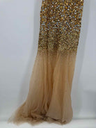 Pre-Owned Jovani Gold Size 4 Gown Long Evening Gown | True Fashionistas.