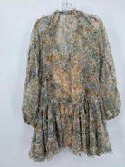 Pre-Owned O.P.T. Green Size Large Short Long Sleeve Dress | True Fashionistas.