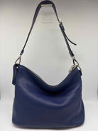 Pre-Owned Prada Blue Pebbled Shoulder Bag Shoulder Bag | True Fashionistas.