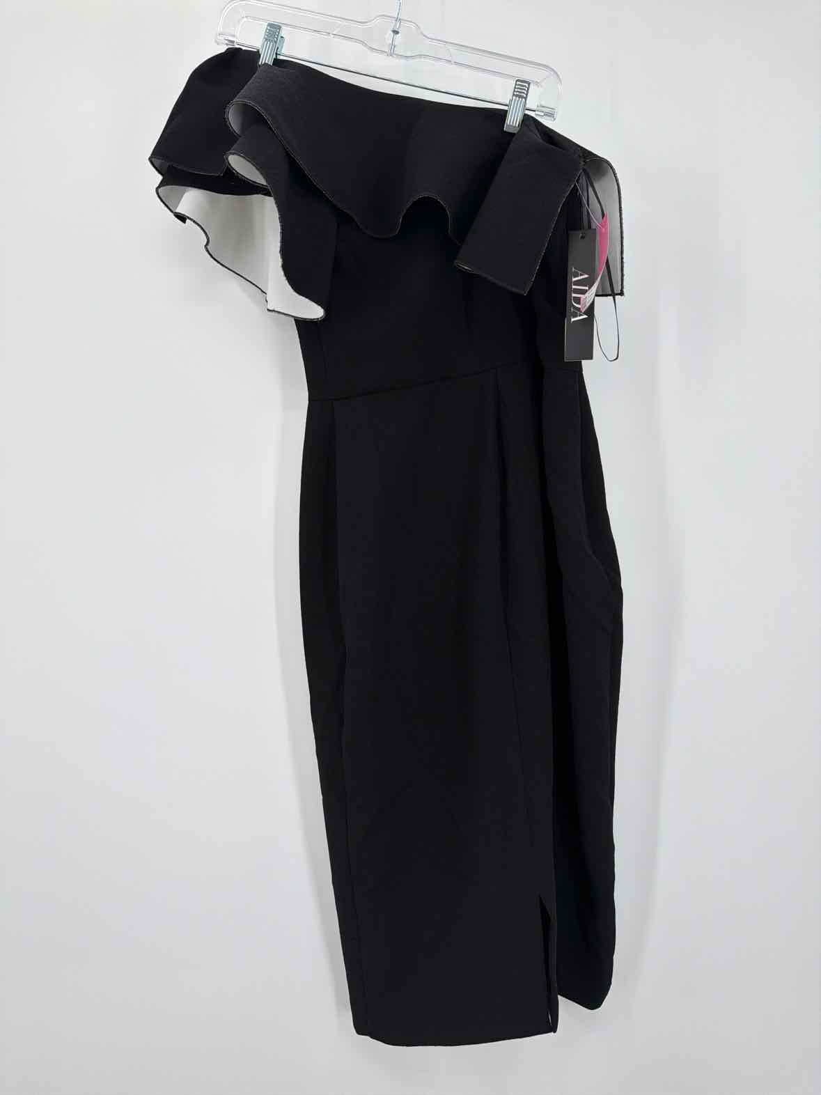 Pre-Owned AIDA Black Size 8 Short Sleeveless Dress | True Fashionistas.
