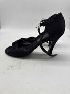 Pre-Owned Chanel Black Size 6 Ankle Strap Heels | True Fashionistas.